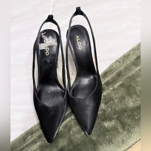 Aldo Elegant Black Pointed Heels
